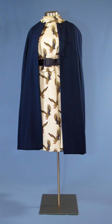 eagle dress with blue cape